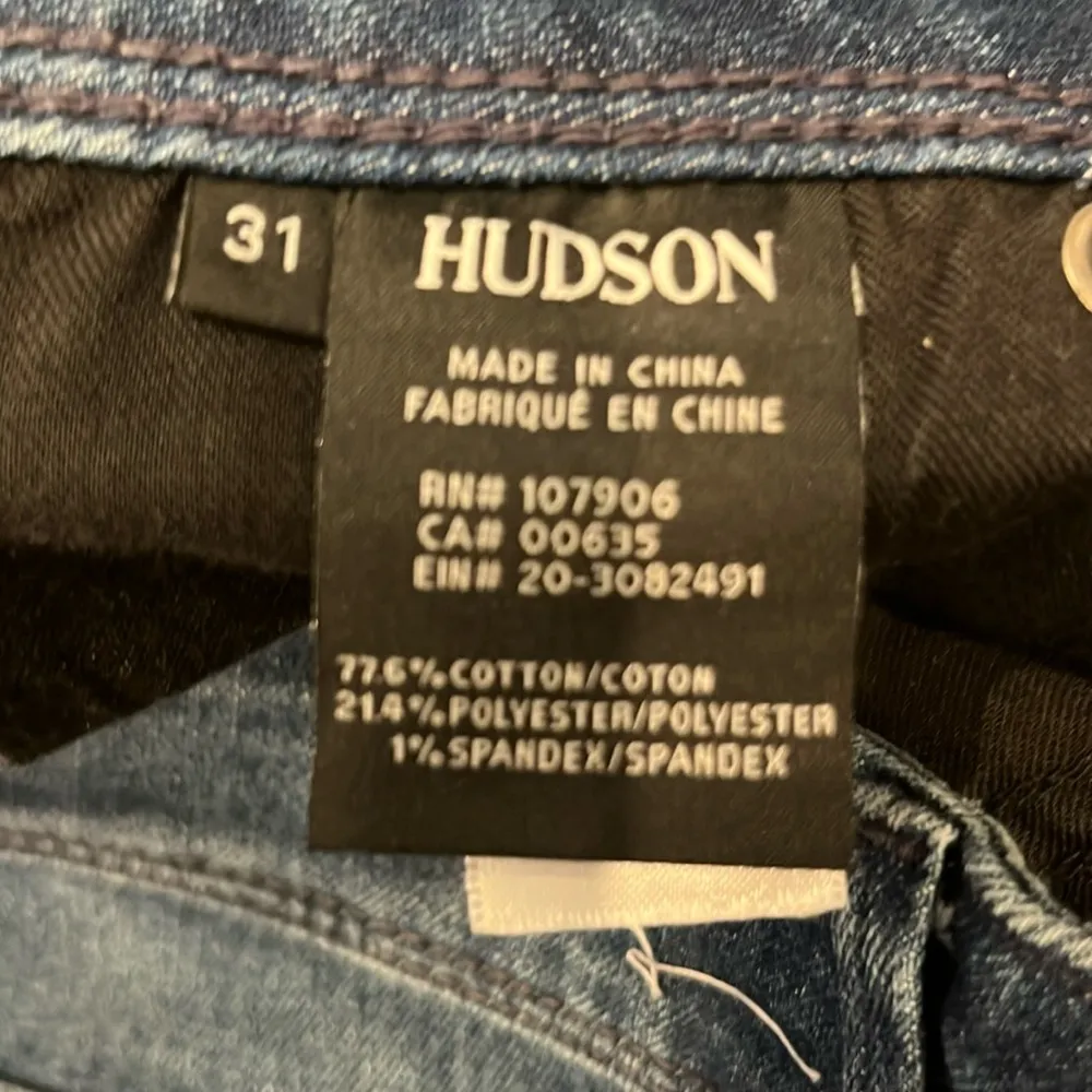 NWOT Hudson Collin flap skinny crop jeans distressed chewed hem 31 - Image 6