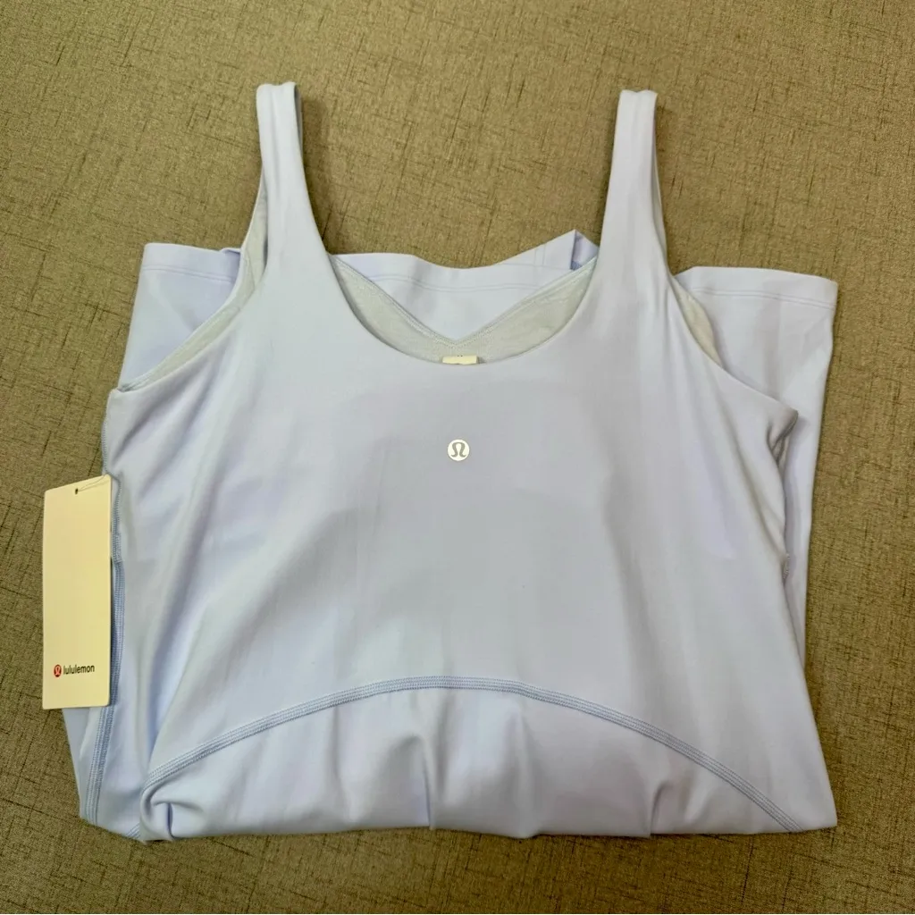 Lululemon Align Dress Athletic Mini Dress Windmill Blue Size 14 NWT - Image 9