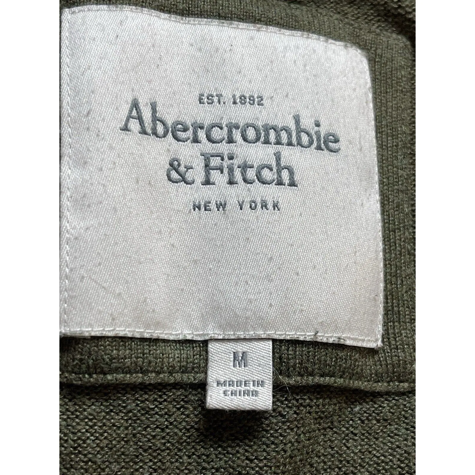 Y2K Abercrombie & Fitch Deep V-neck Short Sleeve Longer Length M Sweater READ - Image 9