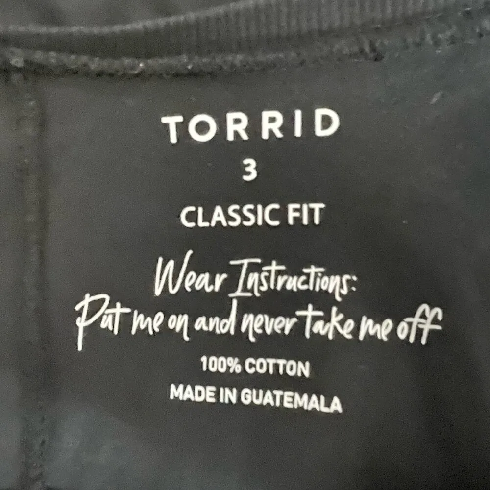 Torrid Gnope Not Today Classic Fit Vintage Cotton Crew Neck Tee 3X Women’s Black - Image 4