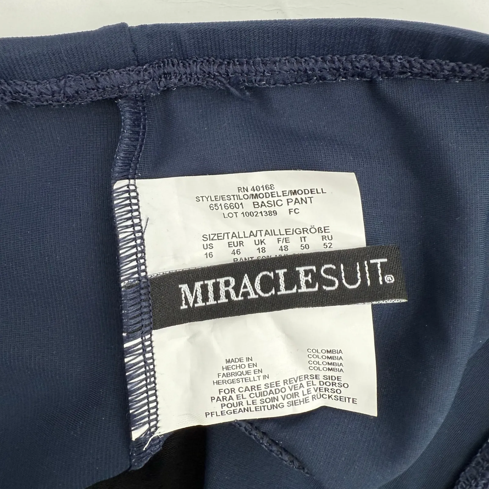 MIRACLESUIT Basic Pant Swim Bottoms SZ 16 NEW Navy #6516601 NWOT Full Coverage - Image 5