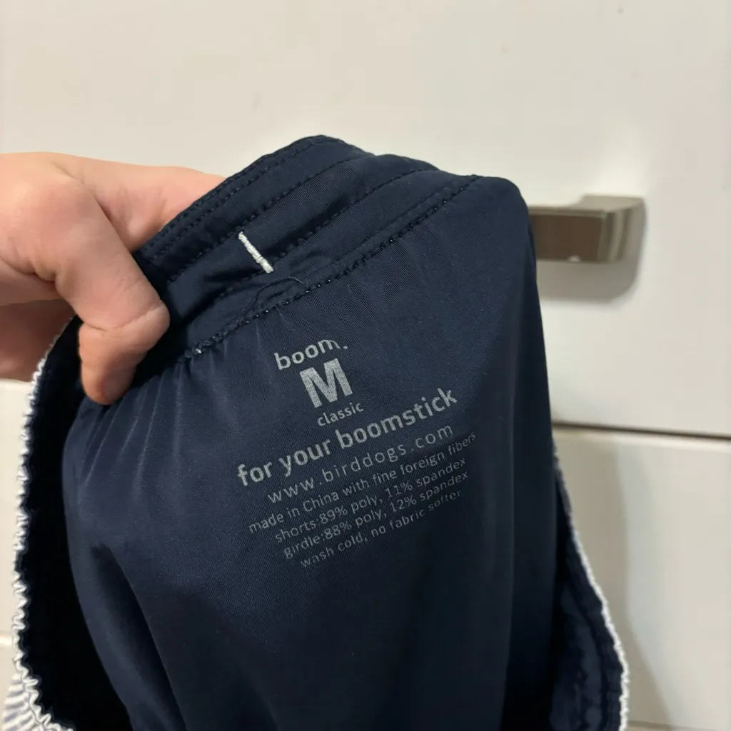 Birddogs Blue & White Stripe Shorts Size M - Image 9