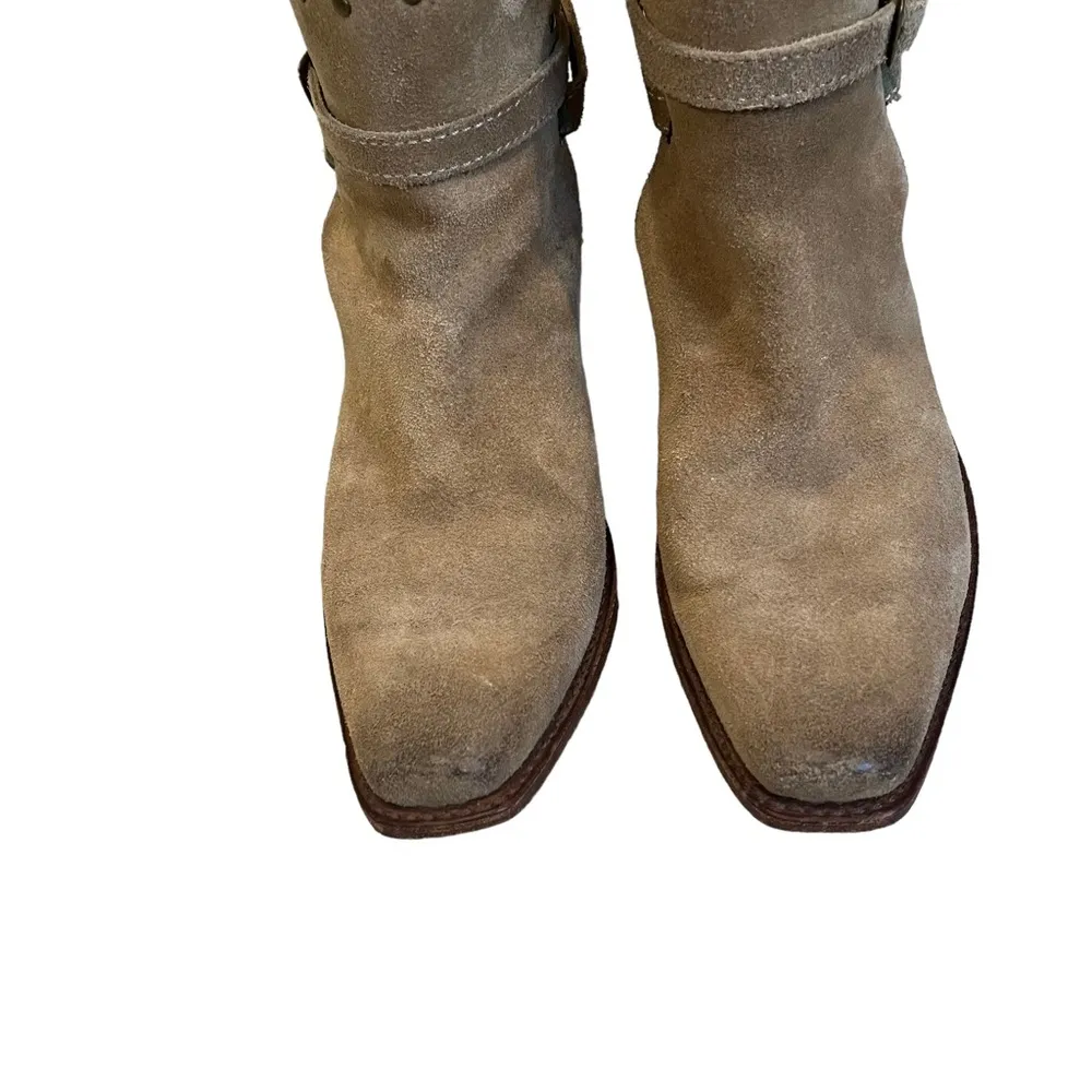 Sendra Suede Snip Toe Western Ankle Boots, Sz 6 - Image 5