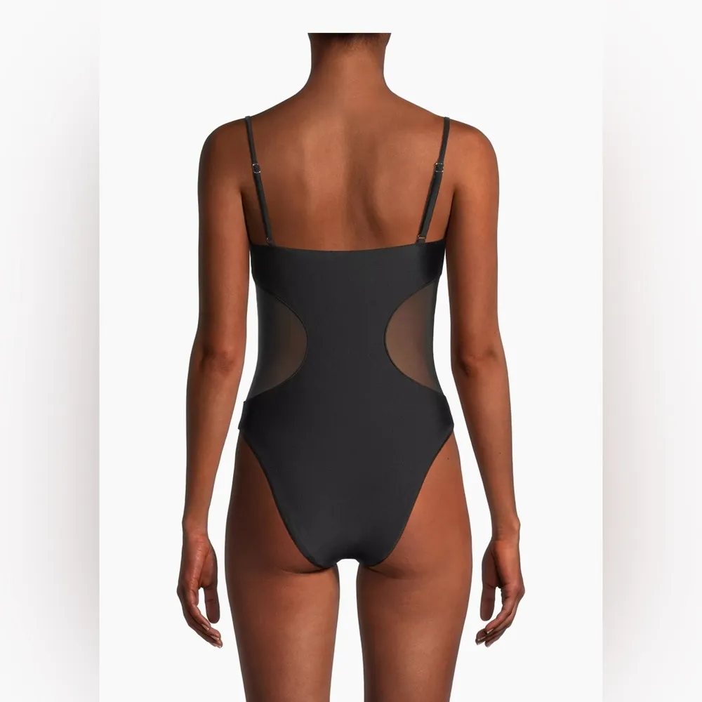 Ramy Brook Novalee Mesh-Paneled One-Piece Swimsuit, Size Large, $238 - Image 4