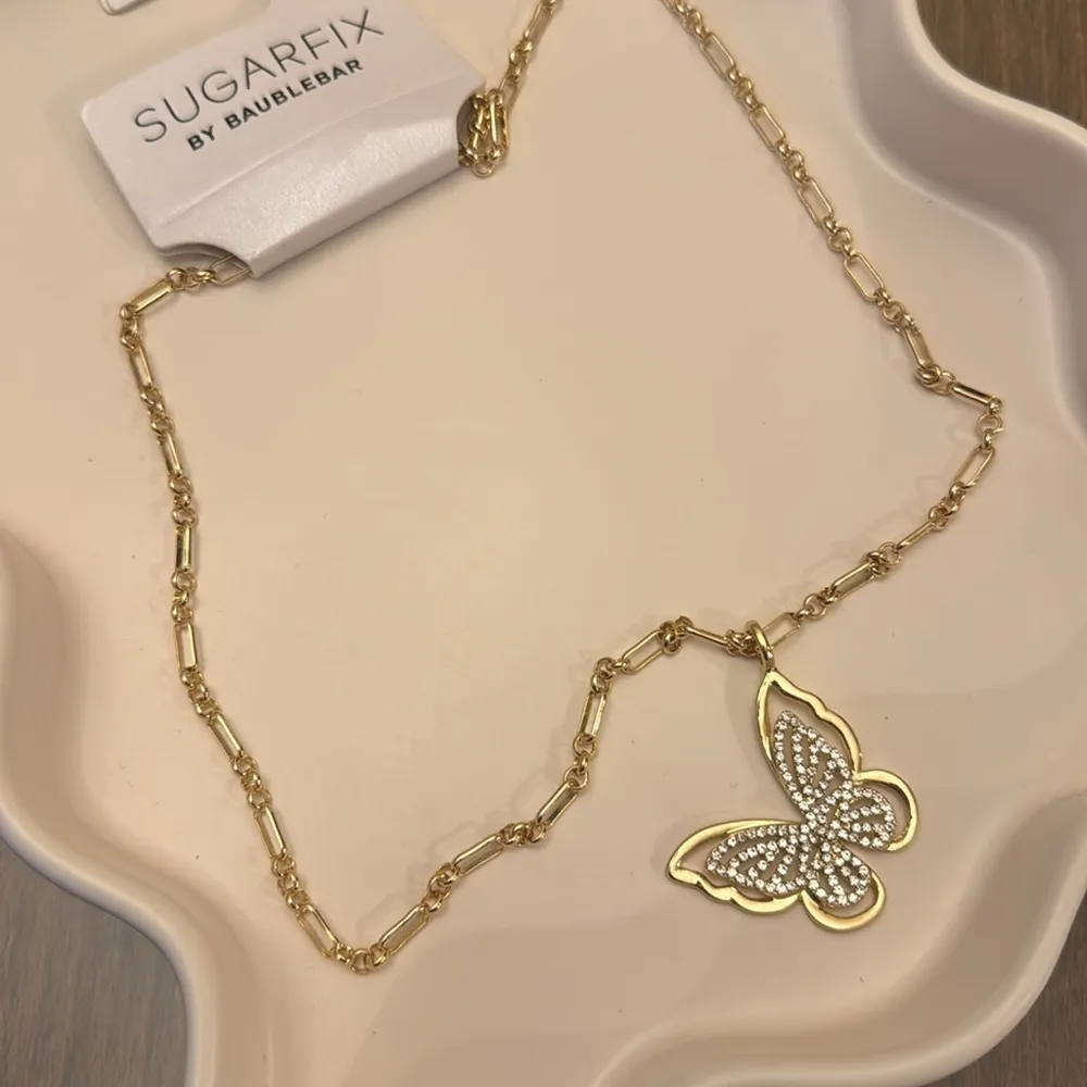 SUGARFIX By Baublebar Butterfly Pendant Necklace - Gold - Image 4
