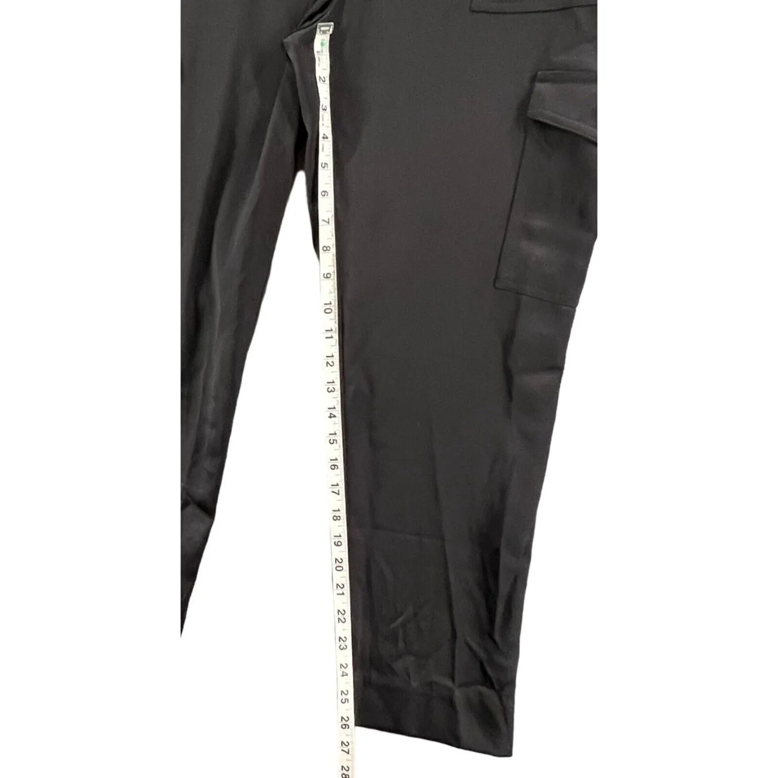 Chicos Pants Womens 6 Black Cargo Slim Fit Ankle Stretch Utility Pockets Modern - Image 8