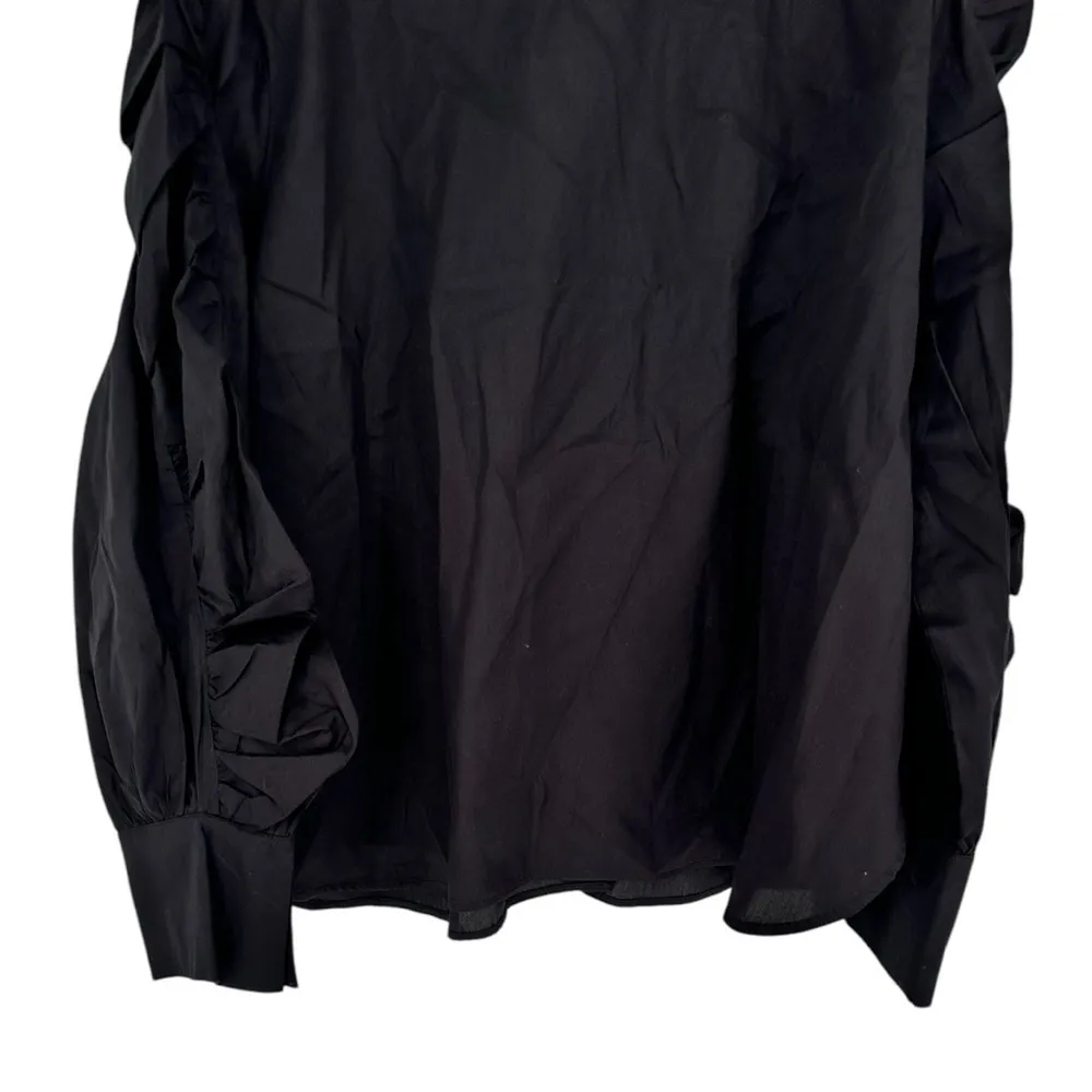 Harshman Plus Size Juliana Ruffles Long Sleeve Cotton Button - Image 10