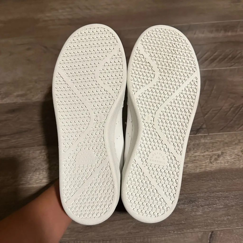 NEW Loeffler Randall Keeley Low Top Sneakers White 6 - Image 7