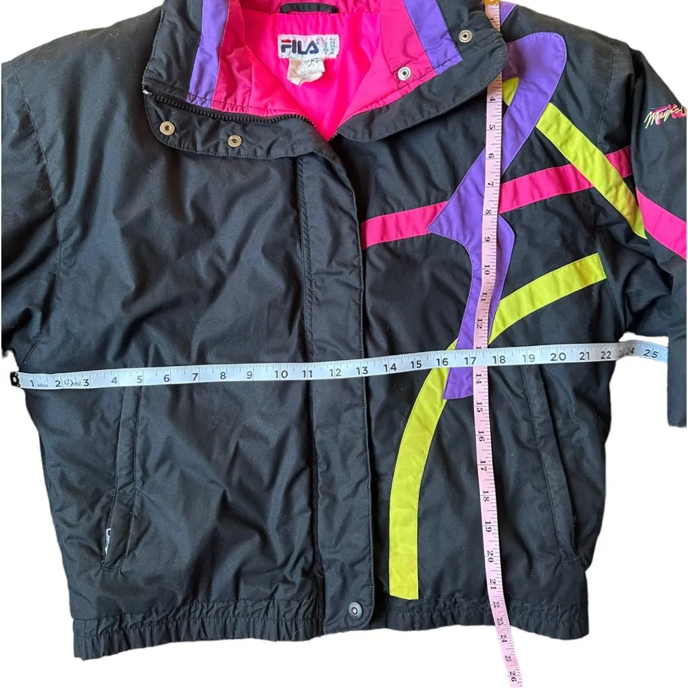 Rare Vintage 80s FILA Magic Line Giubbotto Winter Ski Snow Puffer Colorblock - Image 3