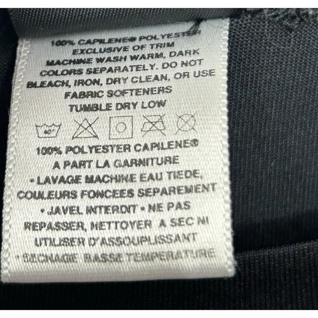 Patagonia Capilene Shirt Womens Medium Black Lightweight Base Layer Long Sleeve - Image 5