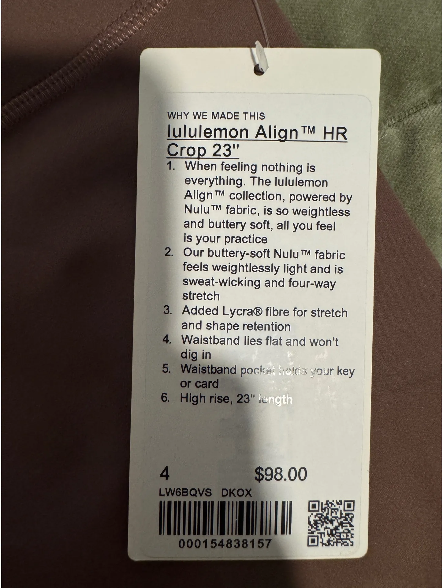 Lululemon Align Crop Leggings 23" High-Rise - Image 2