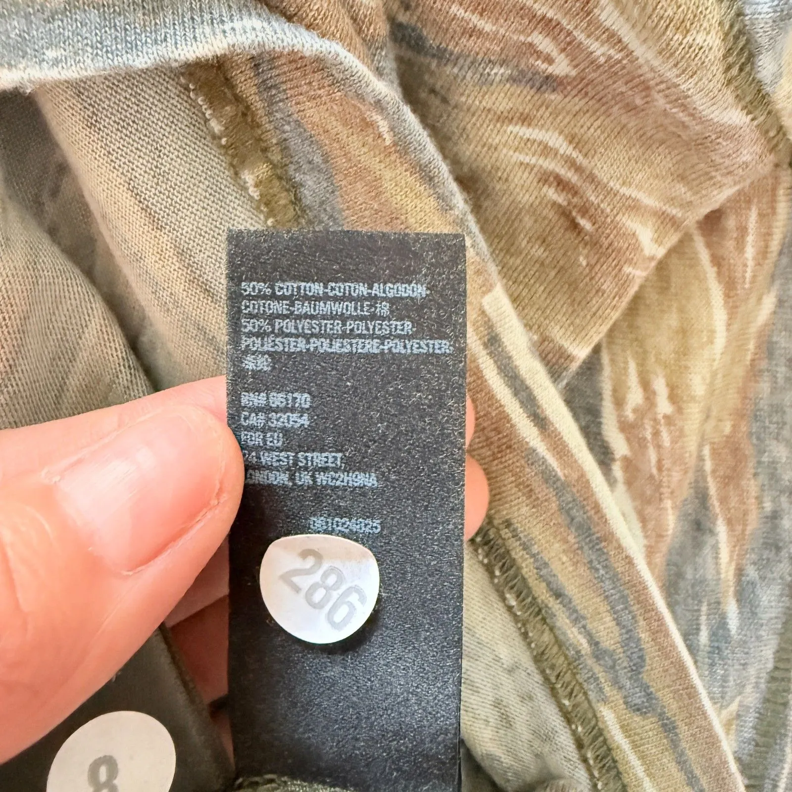 Free People We the Free Arielle Printed Knit Camo Tiger T - Image 12