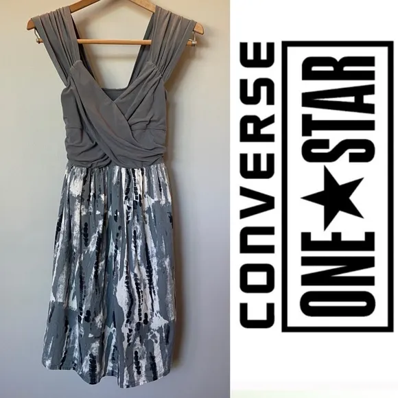 Converse One Star Shift Dress with Tie Dye Skirt.  Size Small. EUC - Image 2
