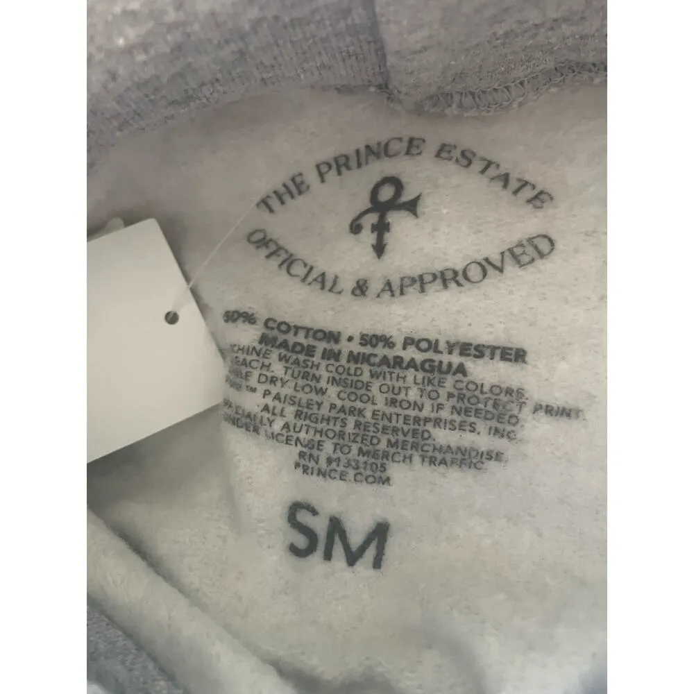 Prince Officially Licensed Graphic Hoodie Sweatshirt By Merch Traffic, A64 Gray - Image 3