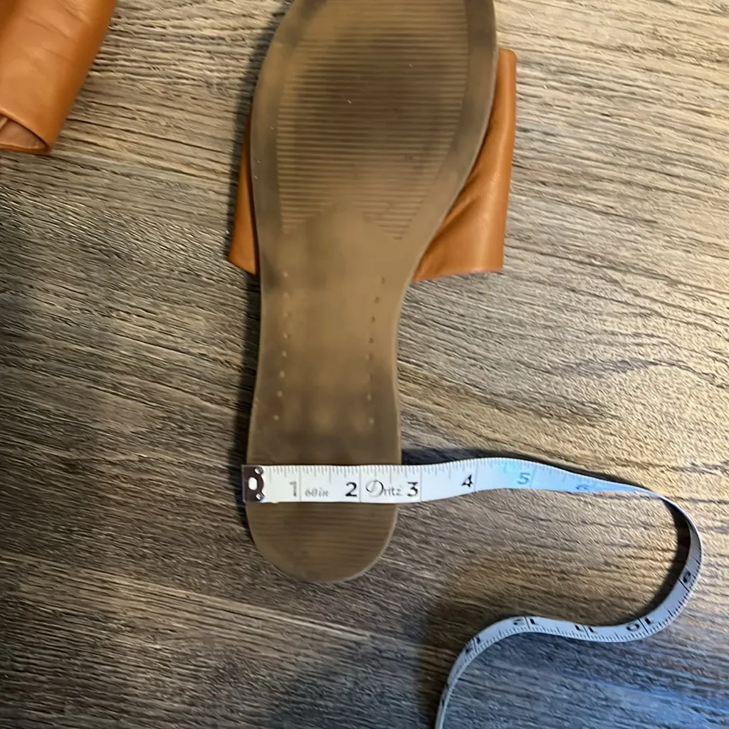 Steve Madden Kailey Women's Brown Leather Slip On Slides Sandals Sz 9.5 - Image 10