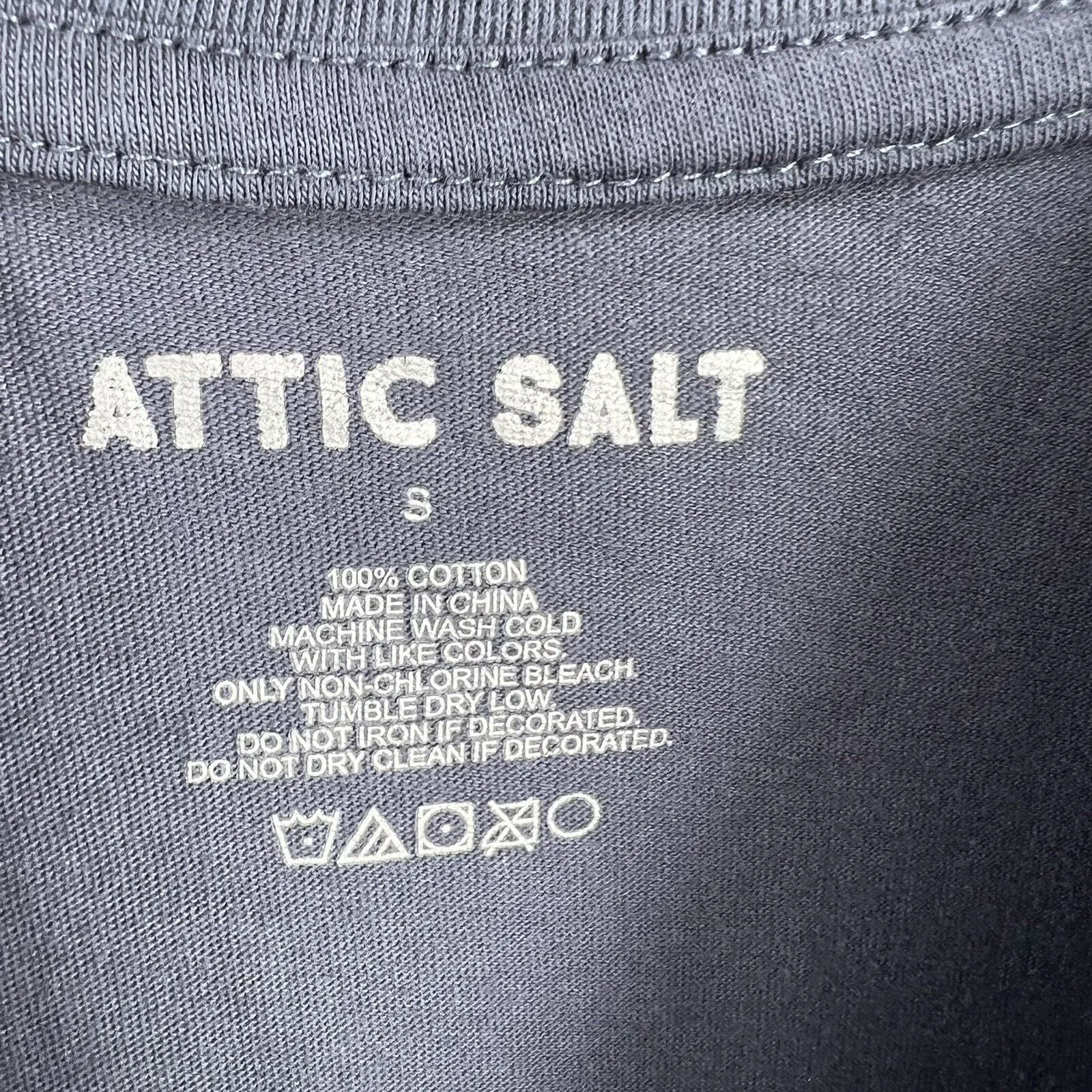 You Suck‎ Less Than Other People Cross Stitch Attic Salt Tee Small Gray - Image 4