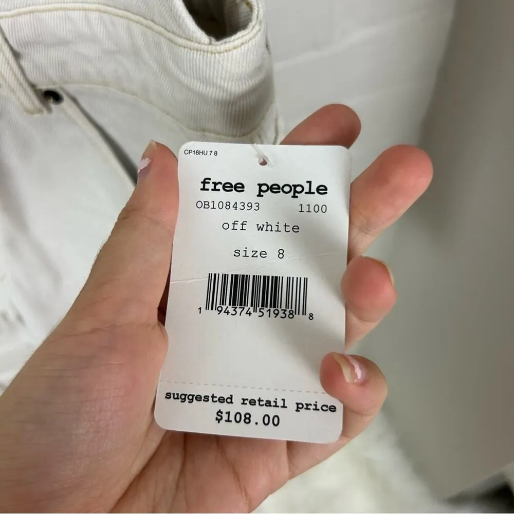 NWT We The Free Free People Sunkissed Denim Overall Shorts Size 8 - Image 5