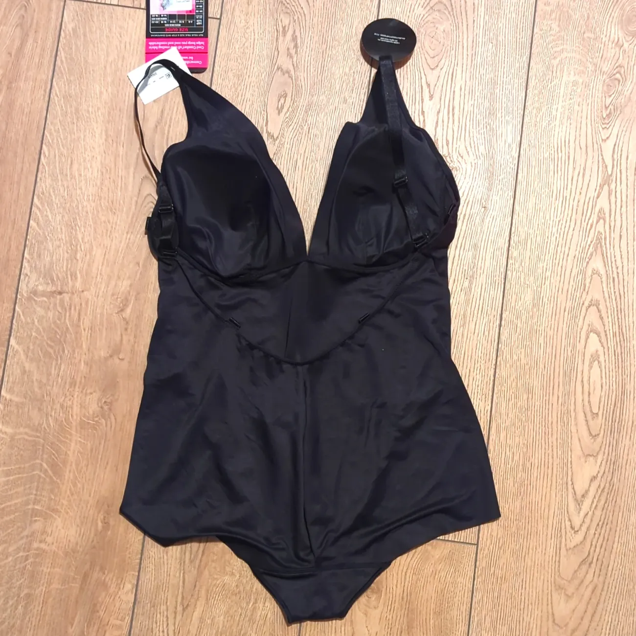🆕 Maidenform NWT Plus 2X 18 20 Black Low Back Bodysuit Shaper - Image 8