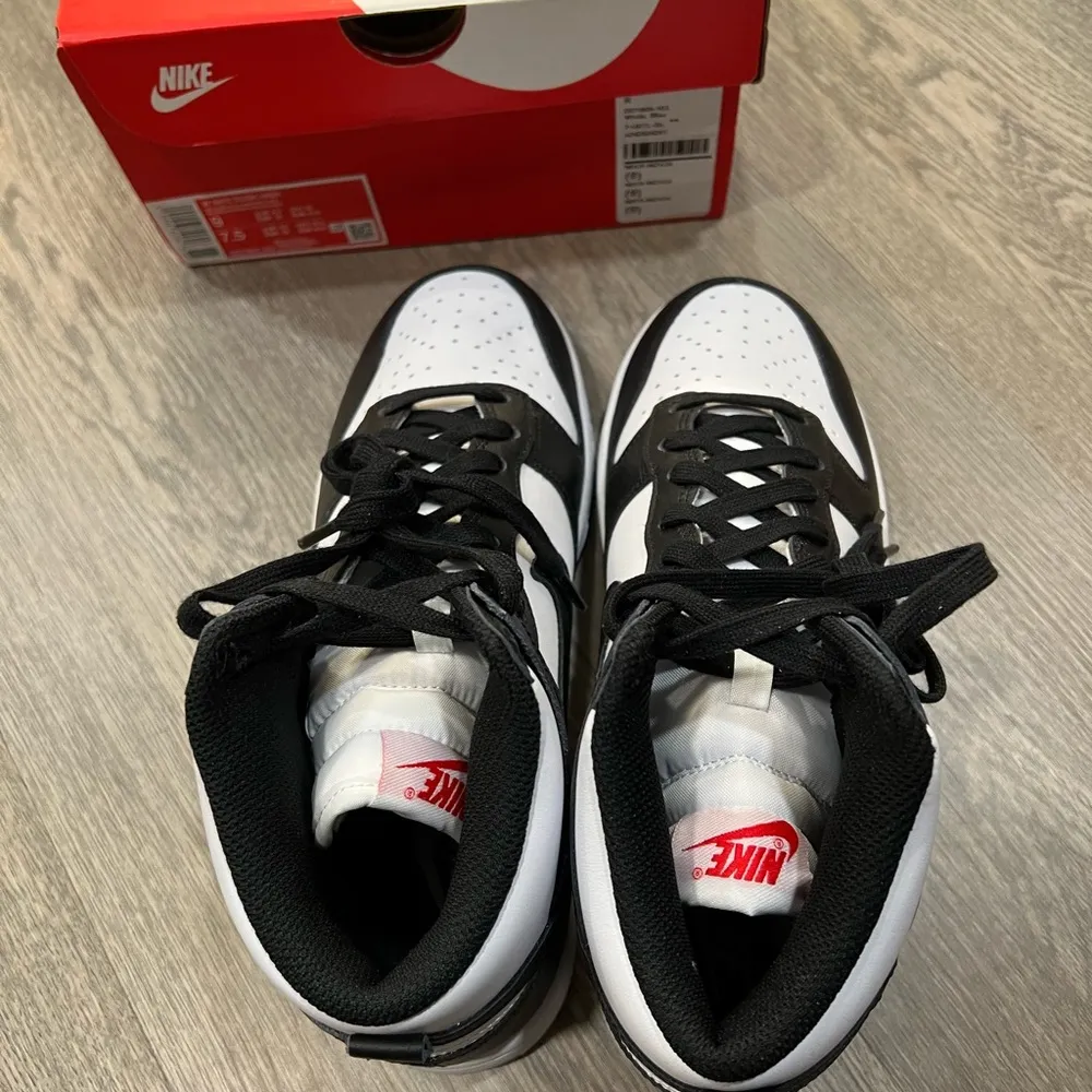 Nike Dunk High Black White Panda Size 9 DD1869-103 Womens Brand New - Image 4