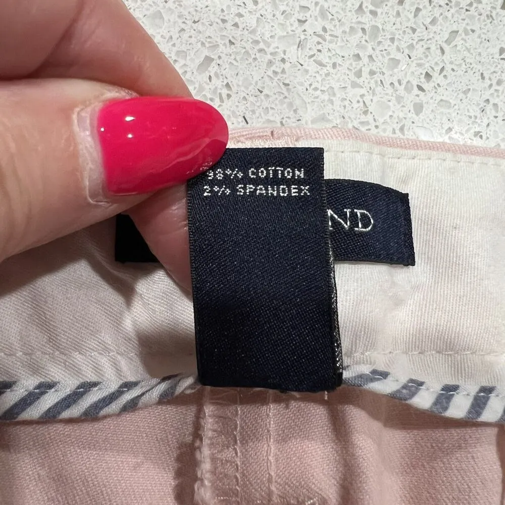 Lands' End Plus 22W Pants Mid Rise Straight Leg Cropped Light Baby Pink Stretch - Image 7