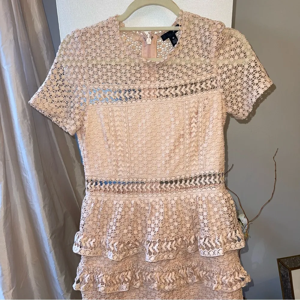 Aqua Blush Pink Cocktail Dress - Image 2