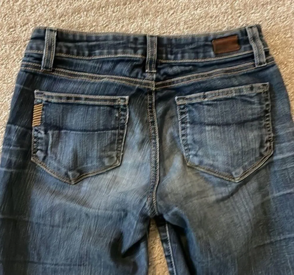 Paige Lou Lou Medium Denim Wash Jeans - Image 6