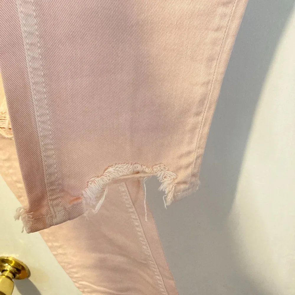 Dondup women's size 32 light rose pink rip distressed MONROE jeans 32x28 32x29 - Image 4