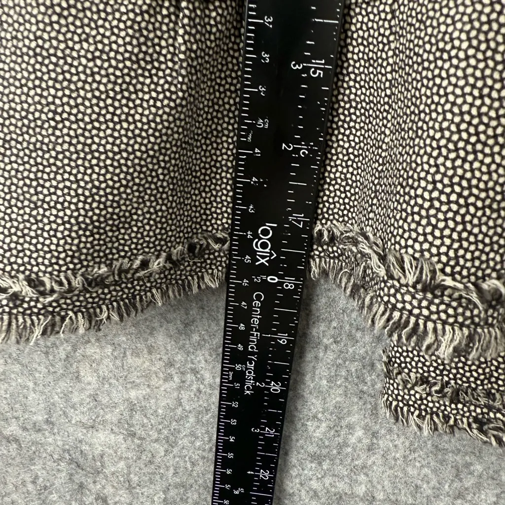 Rebecca Taylor‎ Womens Size 0 Single Breasted Cropped Wool Blazer Gray Business - Image 6