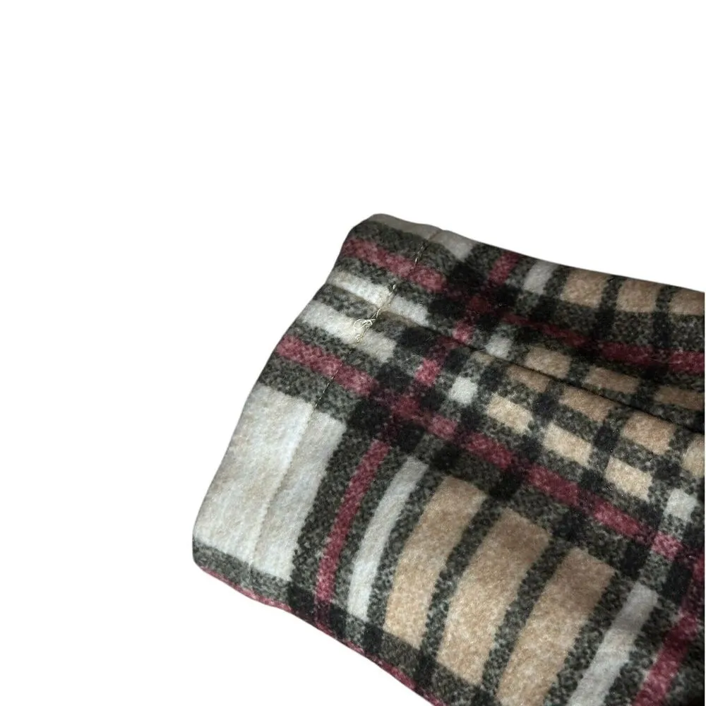 Vero Moda Women's‎ Size XS Katrine Tan Buffalo Plaid Long Jacket Pockets - Image 5