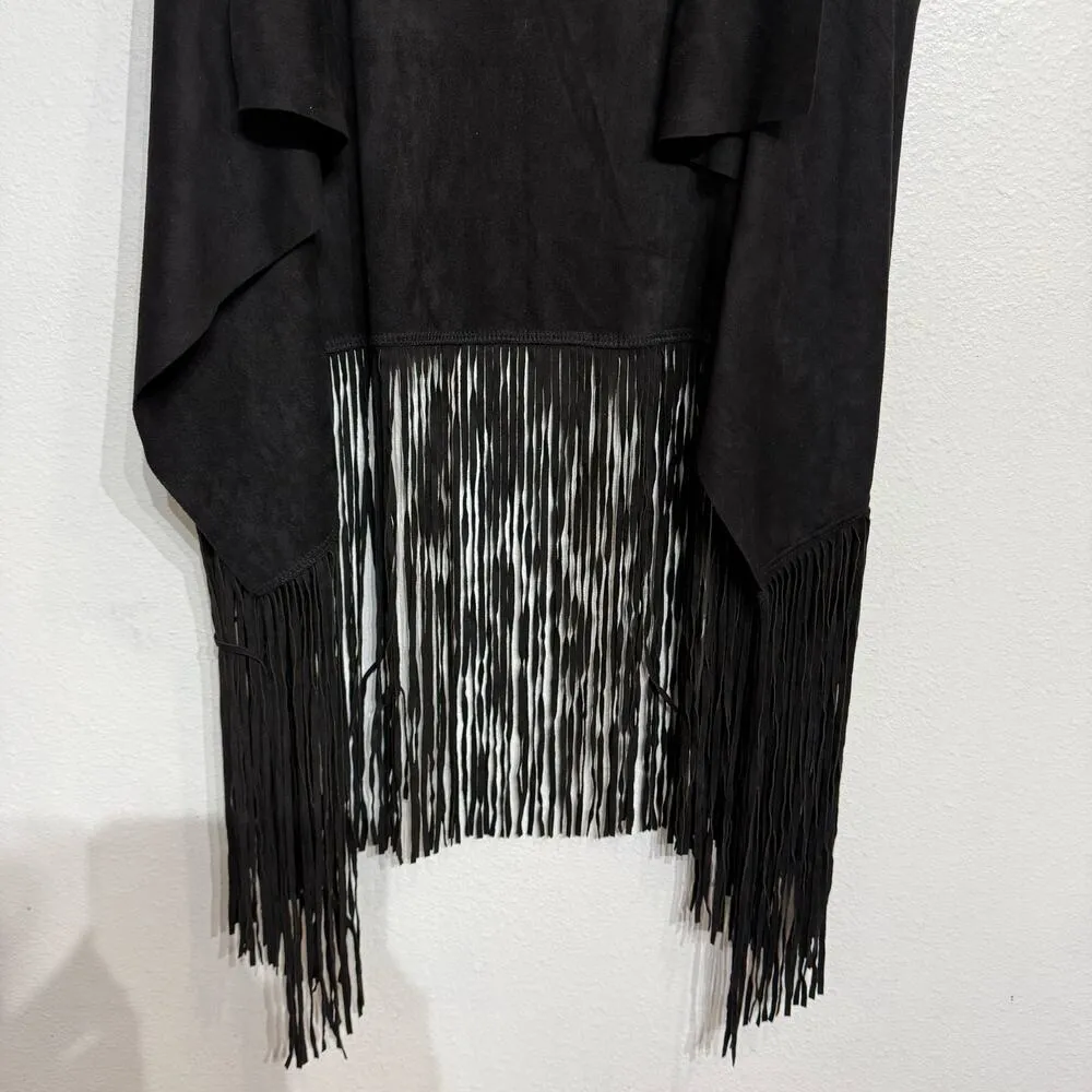 Anthropologie Do Everything In Love Black Faux Suede Vest Sz O/S NWT - Image 4