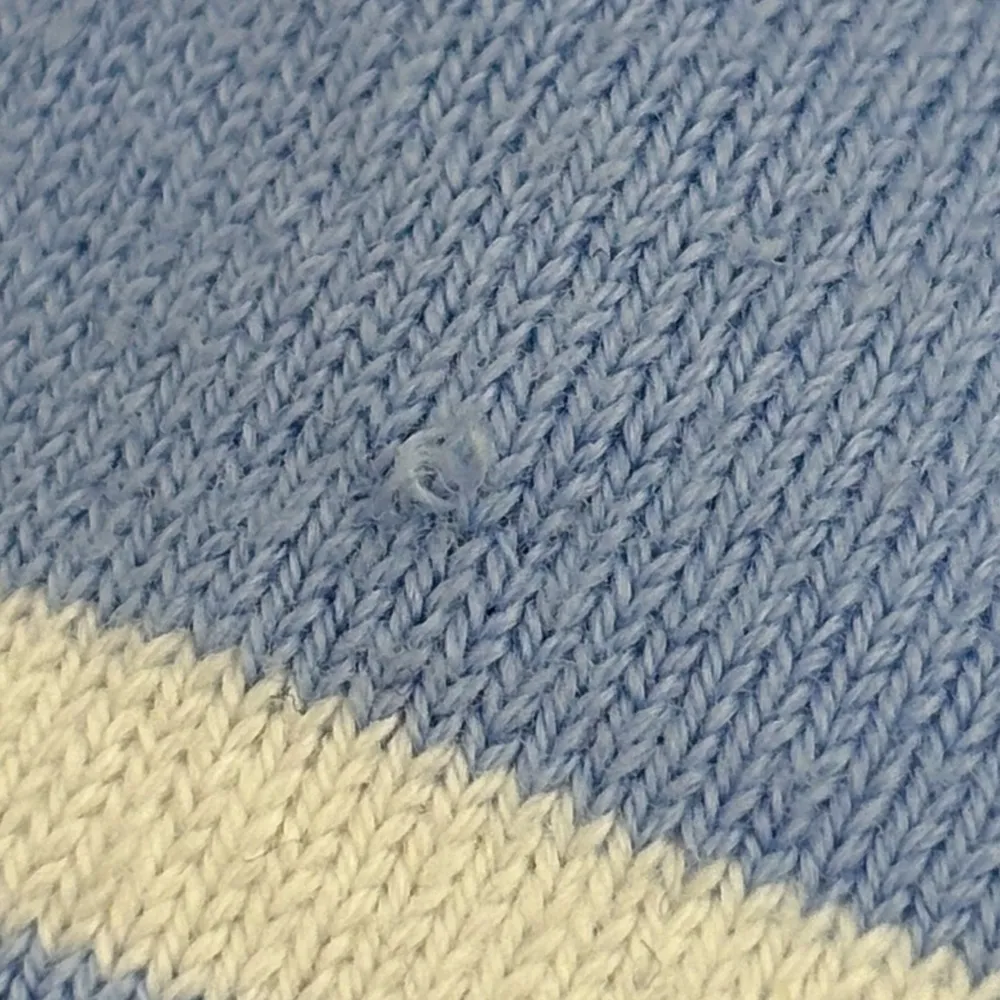 Sail to Sable STS White Blue Striped Stretch preppy Knit Tee Dress size small - Image 6