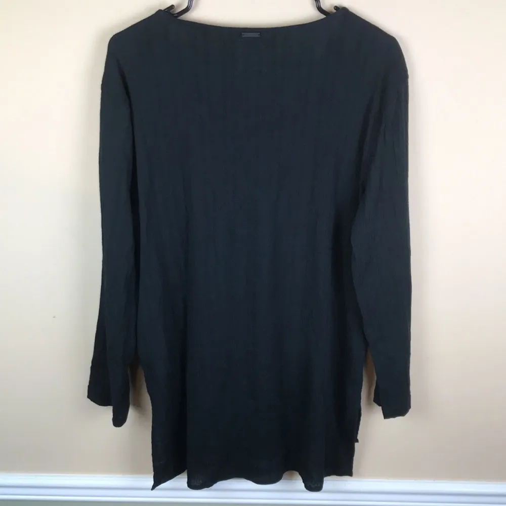 Billabong Women’s Boho Black Lace-Up Tassel Front Beach Cover-Up Tunic Dress - Image 6