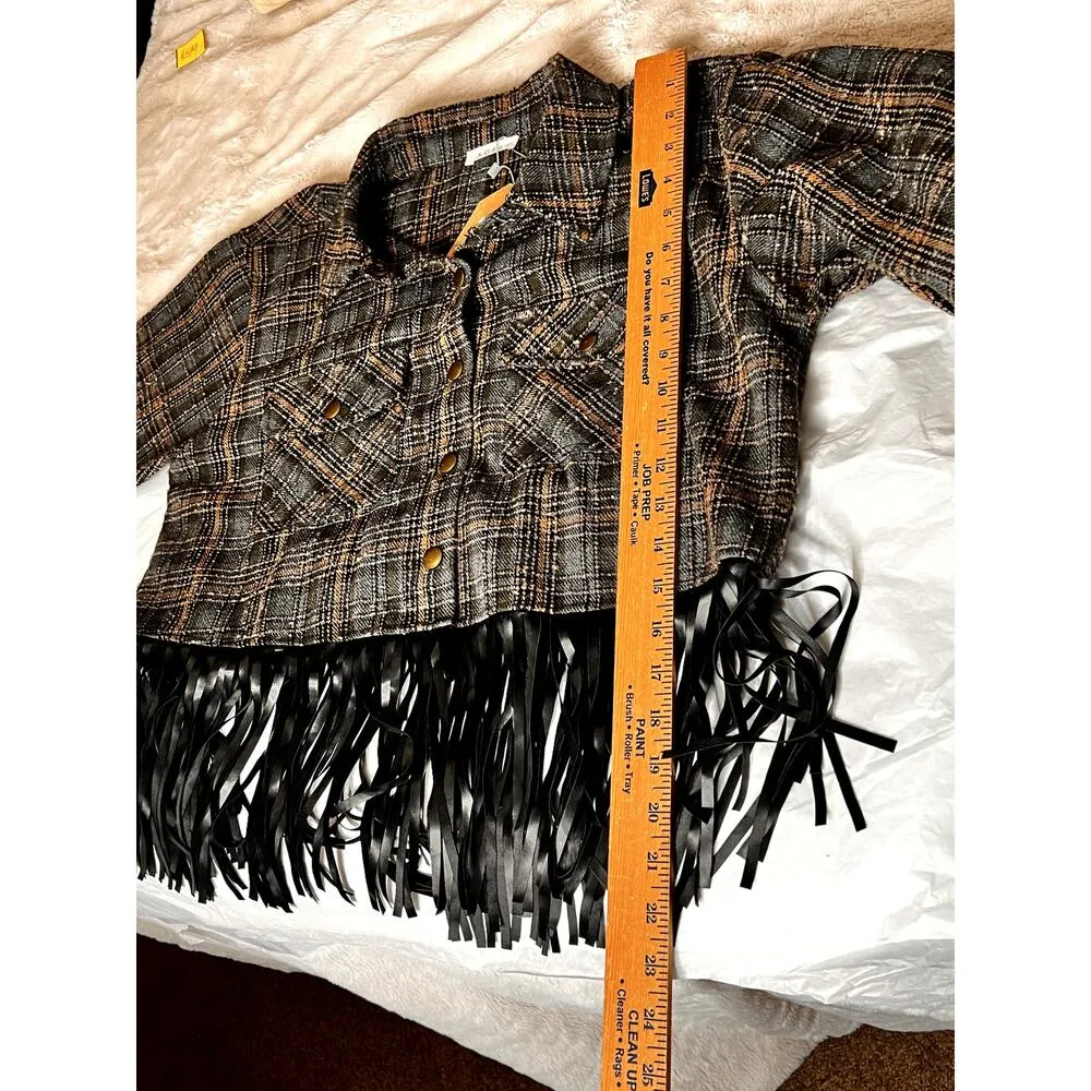 Kori women's size large jacket button-up western fringe cowgirl, rodeo - Image 7