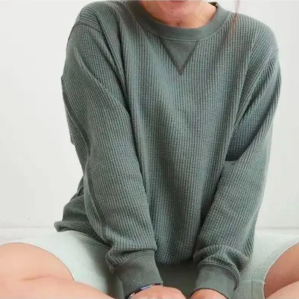 Aerie  Henley Oversized Sweater - Image 2