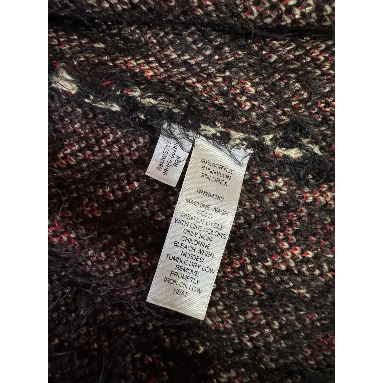 Black Rivet Women Size XL Sleeveless Cardigan Sweater Artsy Winter Holiday City - Image 7