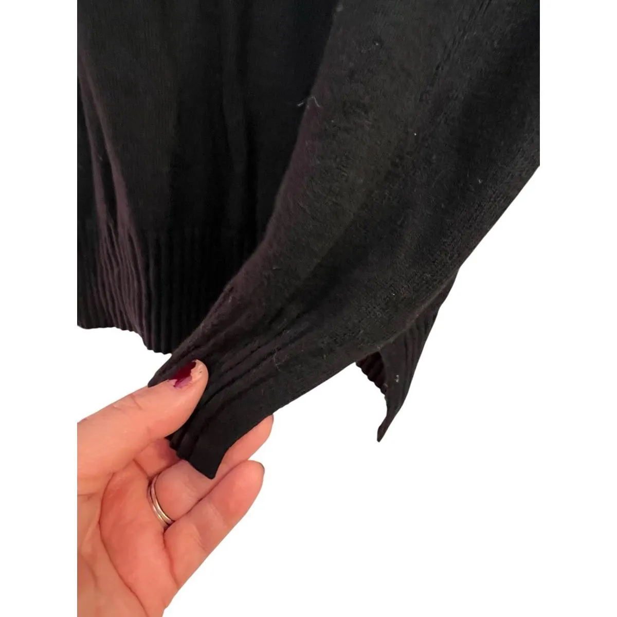 Women's Black gap long sleeve Turtle Neck Sweater Size M - Image 4