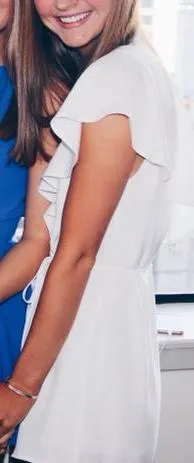 Tobi White Flutter Romper - Image 3