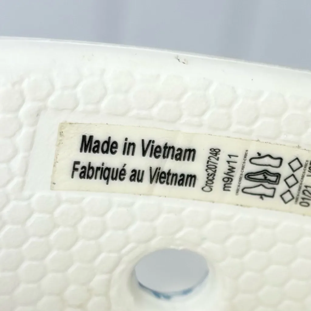 CROCS Blue Sky Pattern Sandals Size 11 - Image 8