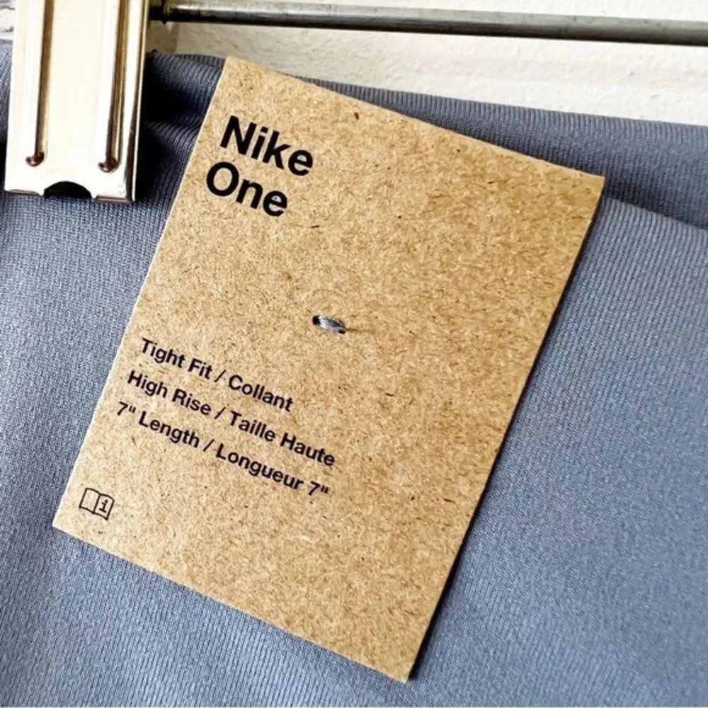 Nike One Running DriFit High Rise Shorts‎ Size Large Blue Tight Fit 7” Short New - Image 4