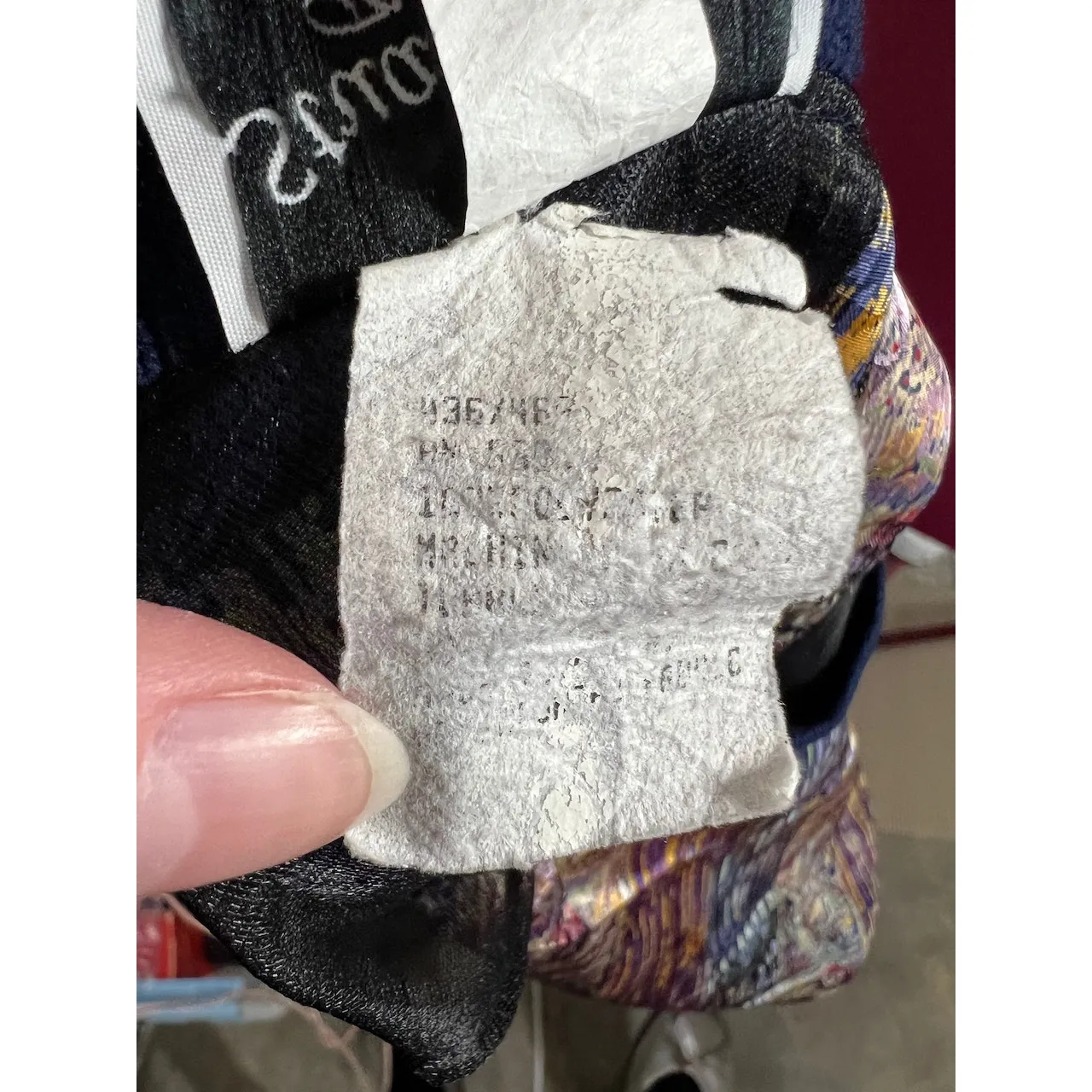 dress 80s blouson satin blue purple Size 8 - Image 10