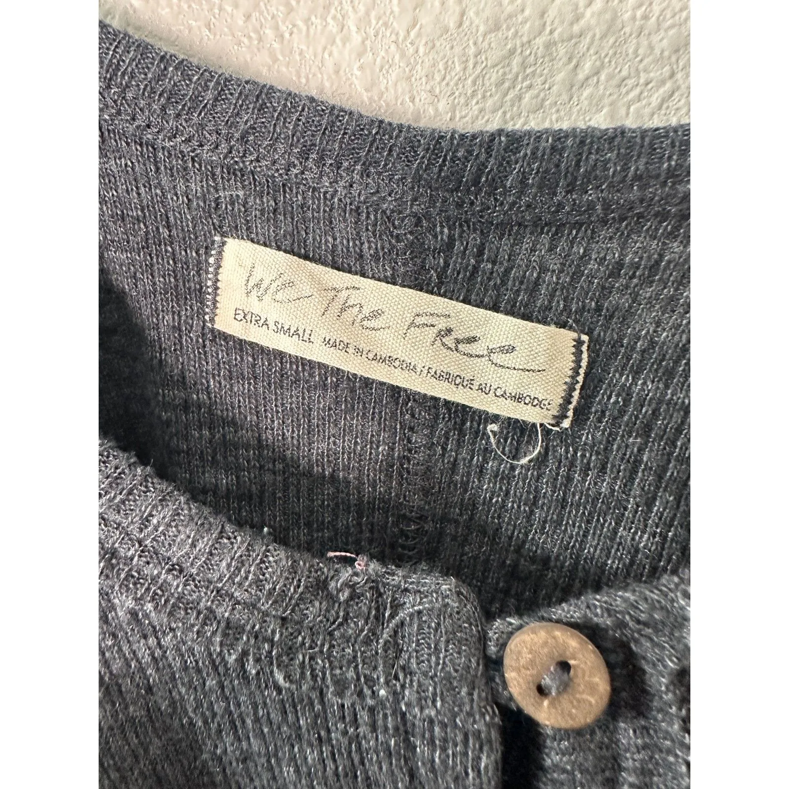 Free People We the Free Dream Weaver Boho Oversized Flowy Tank Grey Size XS - Image 4