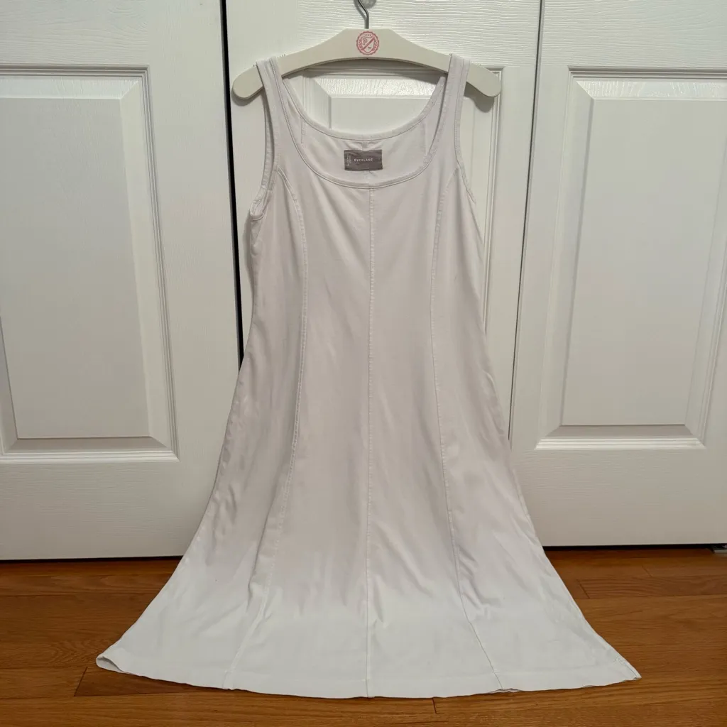 Everlane The Luxe Cotton Seamed Dress in White - Image 2