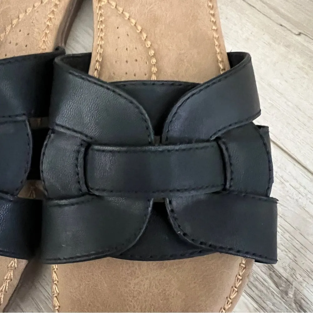 Cliffs by White Mountain Black Slide Sandal Size 8 - Image 3
