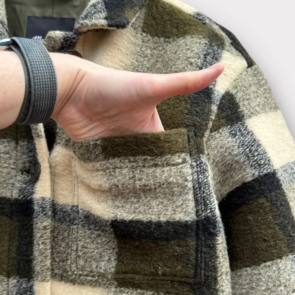 Madewell Belrose Wool Blend Plaid Shirt Jacket - Image 7