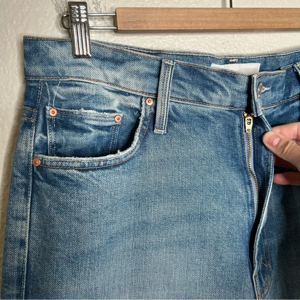 NWT Mother Superior High Waisted Rider Skimp jeans Give It Up 31 Blue - Image 3