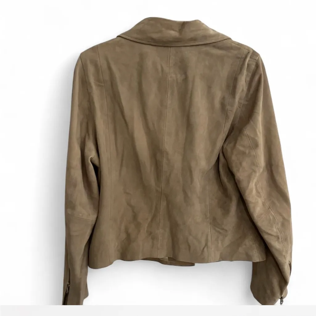 Quince Large Suede Moto Jacket sz L - Image 4