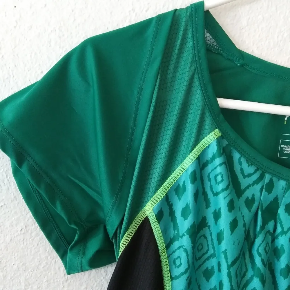 cycling wrap tee print top Size Large - Image 5