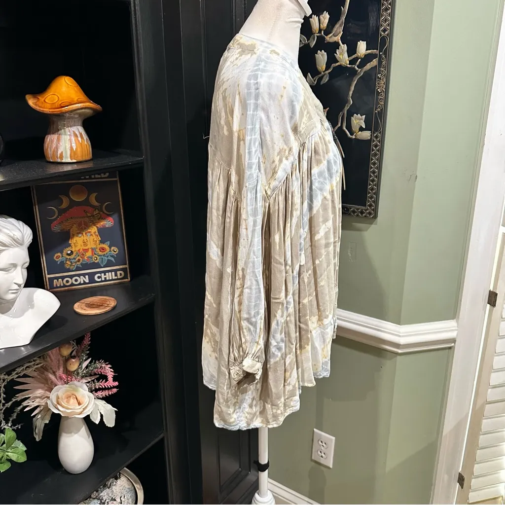 Young Fabulous & Broke Tie-Dye Boho Blouse Size: Approx. Medium/Large - no tag - Image 4