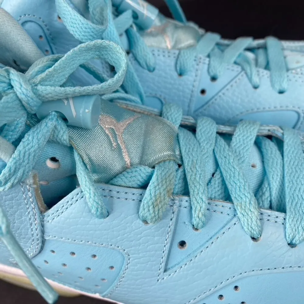 Air Jordan 6 Retro Pantone GG Still Blue Sneakers Size 5.5Y/Womens 7 - Image 3