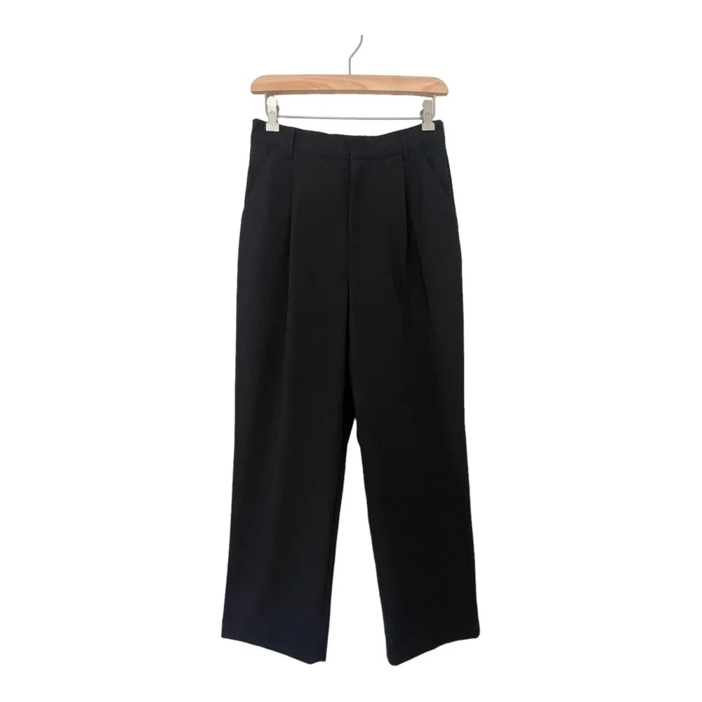 THEORY Rosel S Wool Tailored Black Pants Size 4 - Image 6